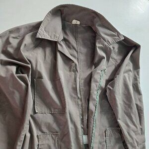 Vintage Gray Utility Workwear Coveralls - Unisex Long Sleeve